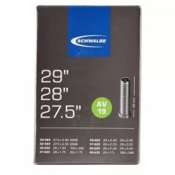 Chambre à Air SCHWALBE STANDARD AV 19 27,5x2,00/2,25 - 28x1,50/2,40 - 29x1,75/2,40 Butyl Schrader 40 Mm 10430340
