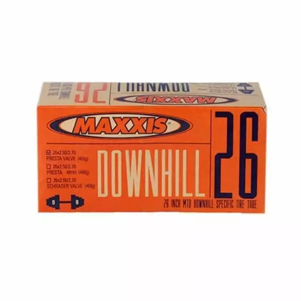 Chambre à Air MAXXIS DOWNHILL 26x2,50/2,70 Butyl Presta 38 Mm IB68560100 3 Chambre à Air MAXXIS DOWNHILL 26x2,50/2,70 Butyl Presta 38 Mm IB68560100