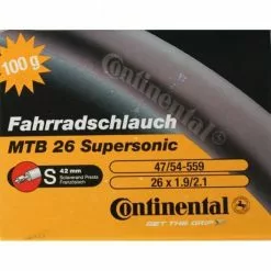 Chambre à Air CONTINENTAL SUPERSONIC 26x1,90/2,10 Presta 42 Mm